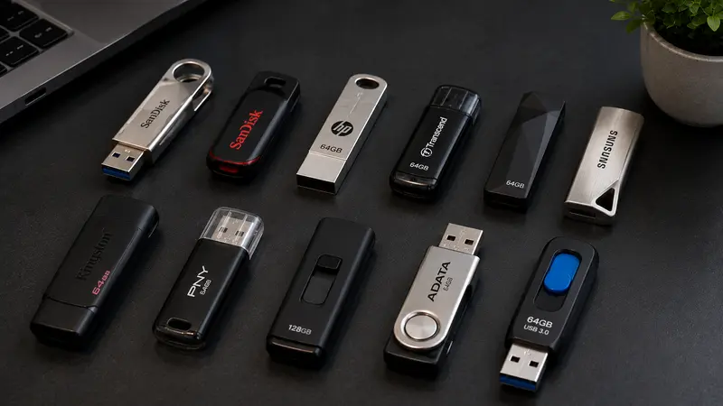 USB pen drives of different capacities