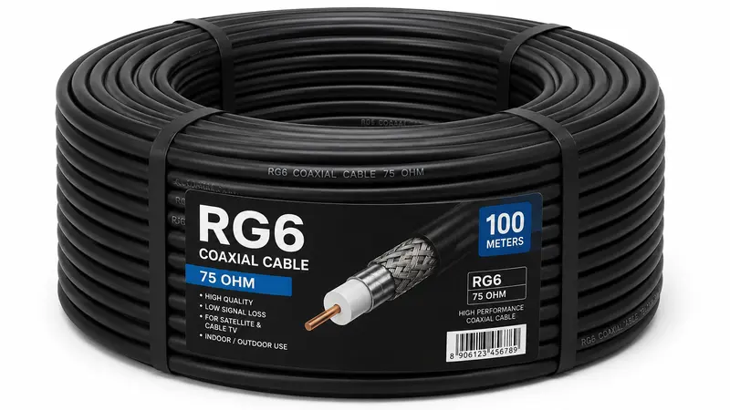 RG6 coaxial cable installation